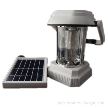 Rechargeable Solar Light, LED Camping Lantern with Mobile Phone Charger